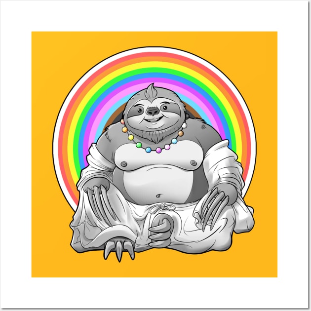 Pride Sloth Wall Art by NerdSloth